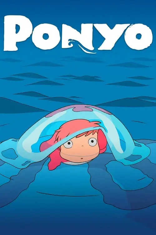 Affisch för Ponyo på klippan vid havet