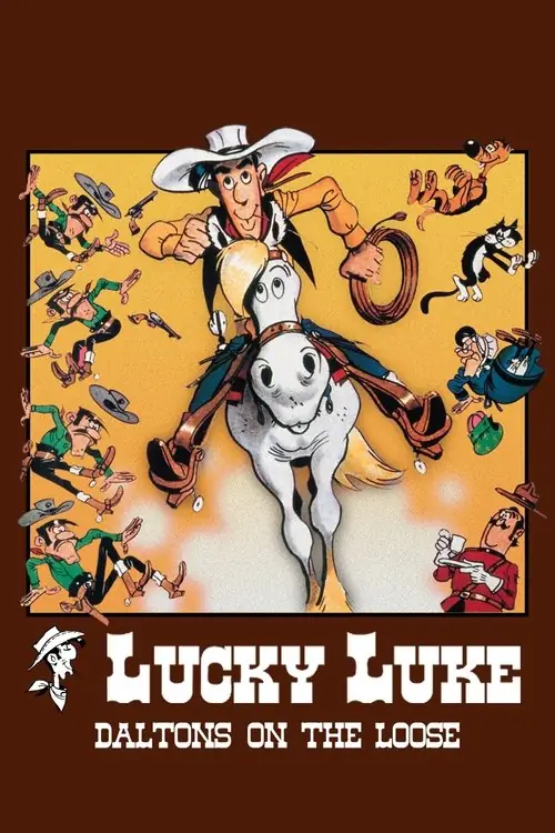 Affisch för Lucky Luke - det stora äventyret