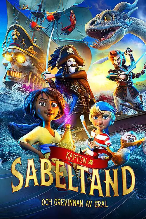 Affisch för Kapten Sabeltand och grevinnan av Gral