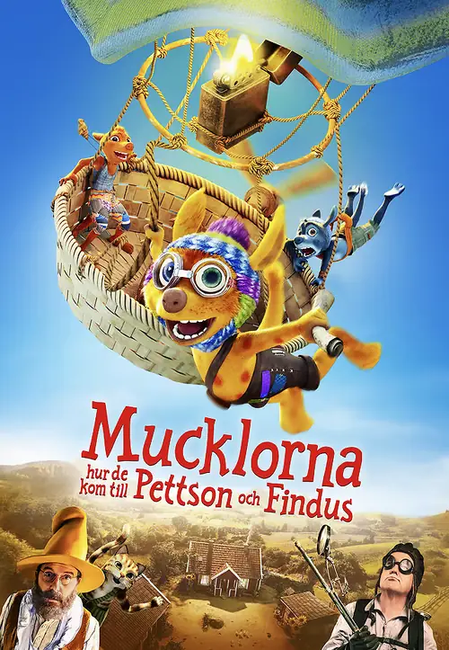 Affisch för Mucklorna - hur de kom till Pettson och Findus