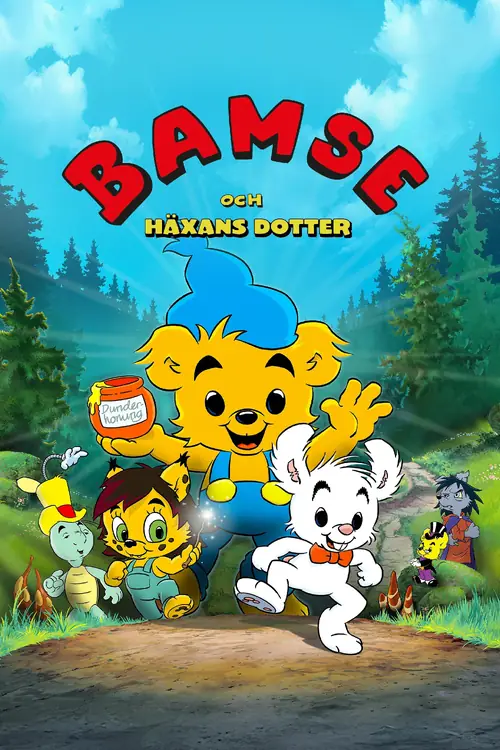 Affisch för Bamse och häxans dotter