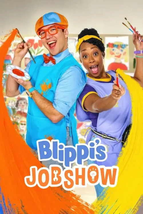 Affisch för Blippi går till jobbet