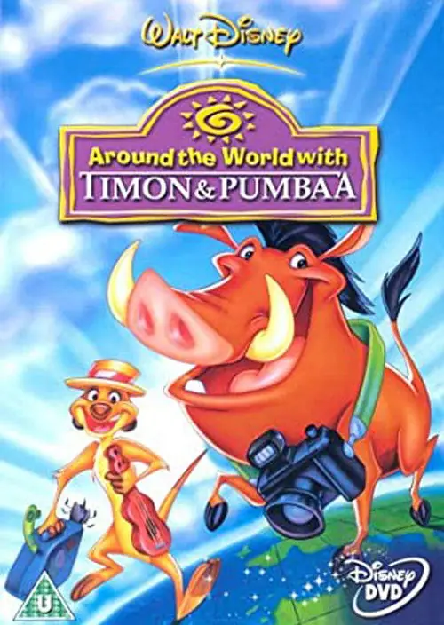 Affisch för Jorden runt med Timon & Pumbaa