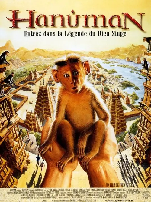 Affisch för Hanuman och apornas tempel