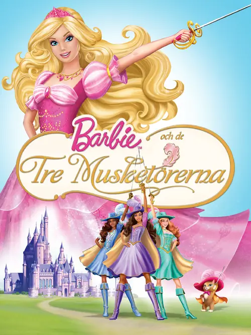 Affisch för Barbie och de Tre Musketörerna