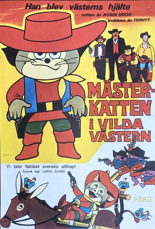 Affisch för Mästerkatten i vilda västern