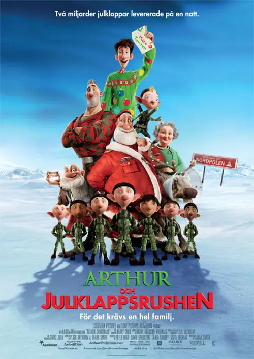 Affisch för Arthur och julklappsrushen