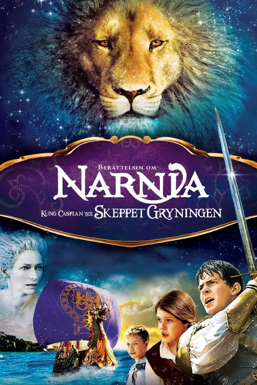 Affisch för Berättelsen om Narnia: Kung Caspian och skeppet Gryningen