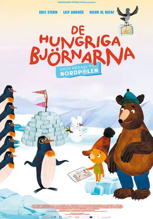 Affisch för De hungriga björnarna och resan till Nordpolen