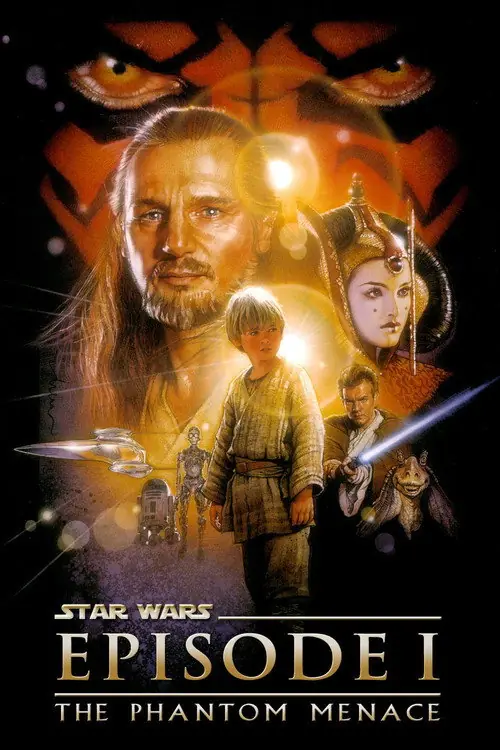Affisch för Star Wars: Episod I – Det mörka hotet