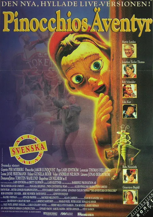Affisch för Nya äventyr med Pinocchio