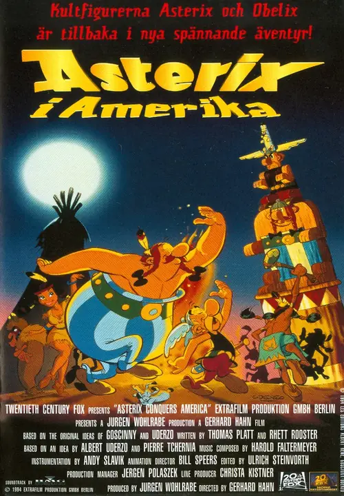 Affisch för Asterix i Amerika