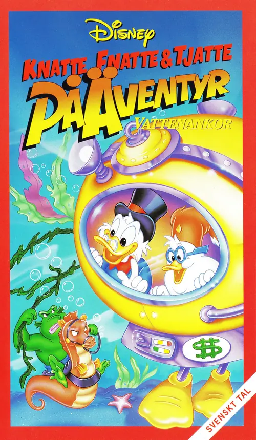 Omslag: Knatte, Fnatte & Tjatte på äventyr – Vattenankor (VHS)