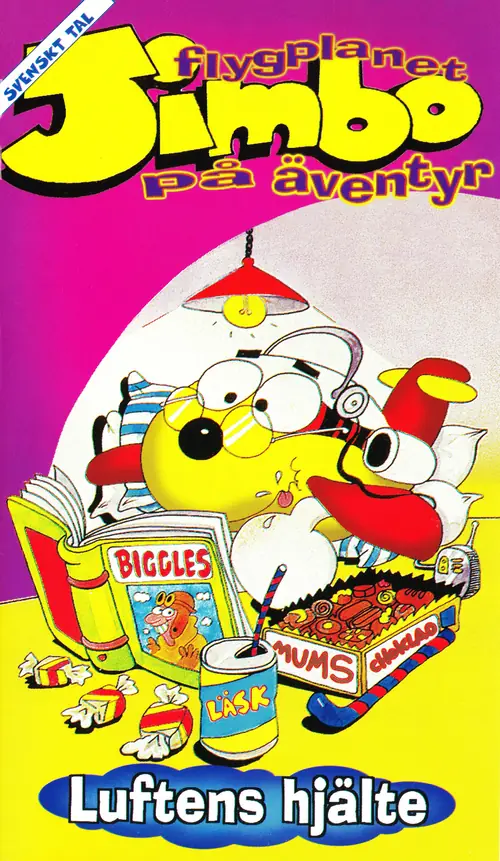Omslag: Flygplanet Jimbo på äventyr – Jimbo - luftens hjälte (VHS)