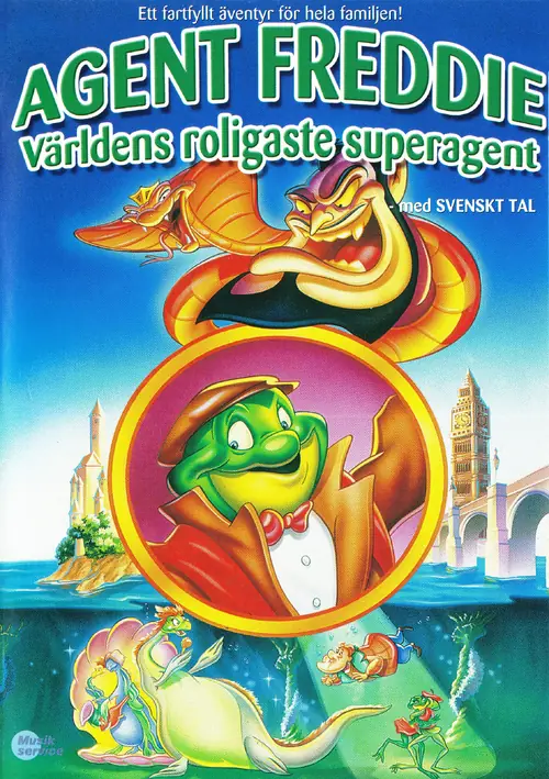 Omslag: Agent Freddie - i hans majestäts hemliga tjänst – Agent Freddie - Världens roligaste superagent (DVD)