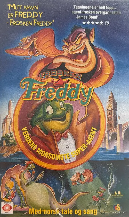 Omslag: Agent Freddie - i hans majestäts hemliga tjänst (VHS)