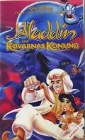 Omslag: Aladdin och rövarnas konung (VHS)