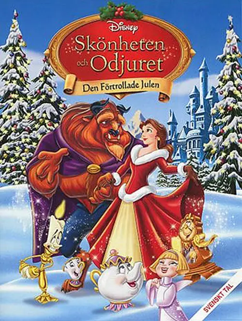 Omslag: Skönheten och Odjuret – Den förtrollade julen (DVD)