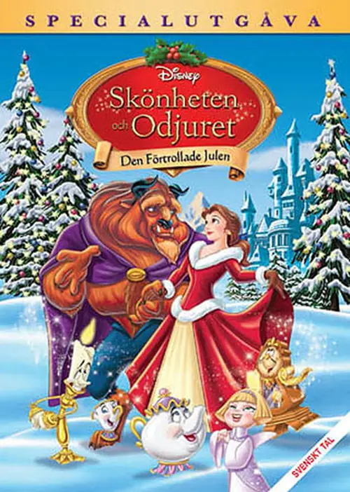 Omslag: Skönheten och Odjuret – Den förtrollade julen – specialutgåva (DVD)