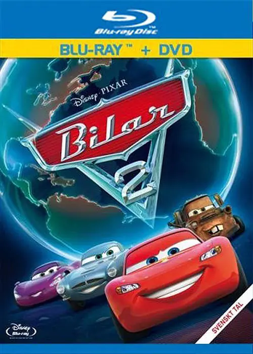 Omslag: Bilar 2 – Kombinationsutgåva som även innehåller filmen på DVD (Blu-ray)