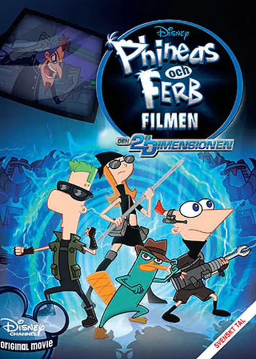Omslag: Phineas och Ferb - filmen: Den 2:a dimensionen (DVD)