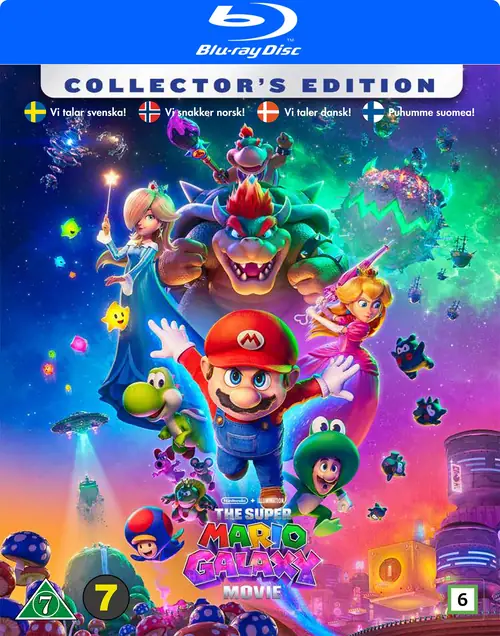Omslag: Super Mario Galaxy Filmen – Collector's Edition (Blu-ray)