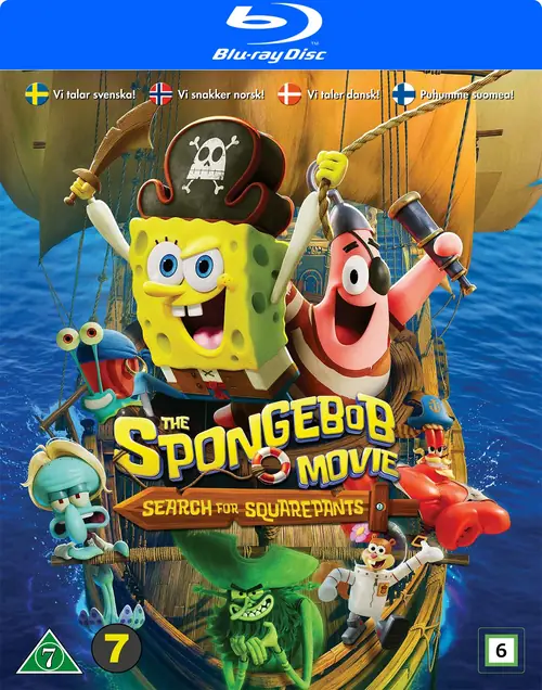 Omslag: SvampBob: Jakten på Fyrkant (Blu-ray)