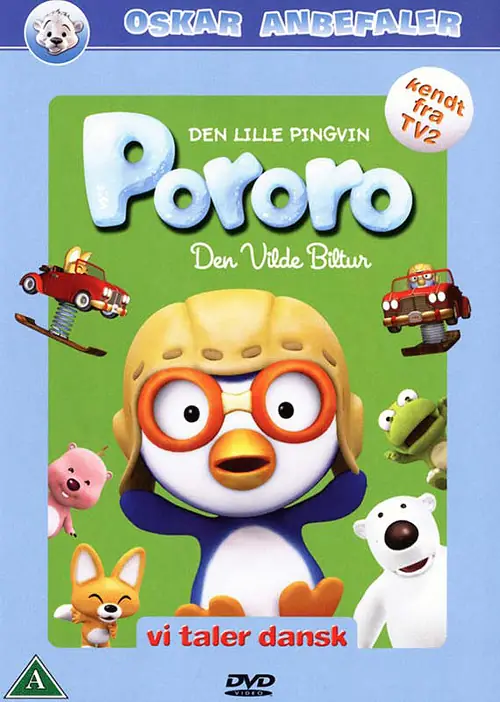 Omslag: Pororo - Den lilla pingvinen – Pororo - Den vilde biltur (DVD)