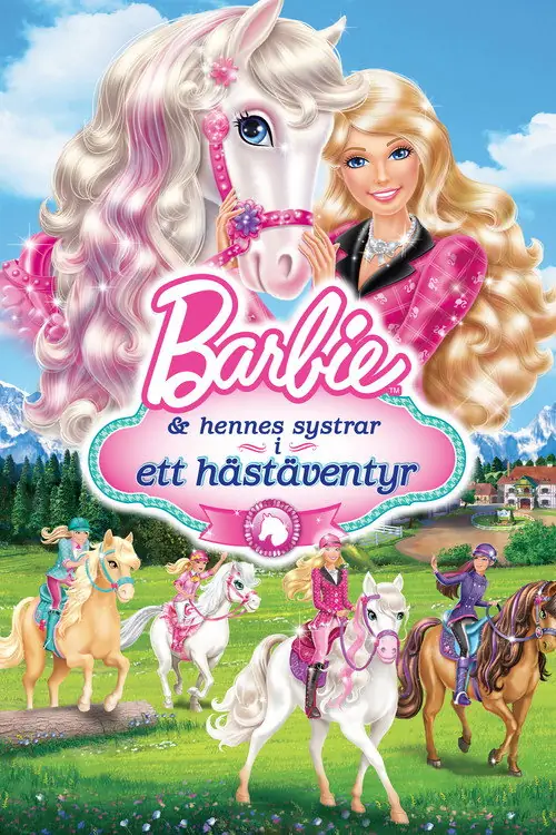 Affisch för Barbie och hennes systrar i ett hästäventyr