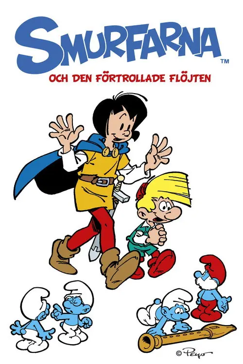 Affisch för Smurfarna och den förtrollade flöjten